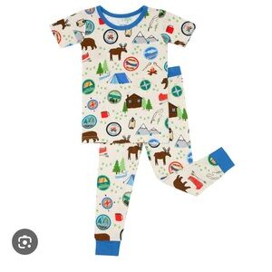 Little Sleepies Great Outdoors 12-18 mo Short Sleeve Long Pants PJs